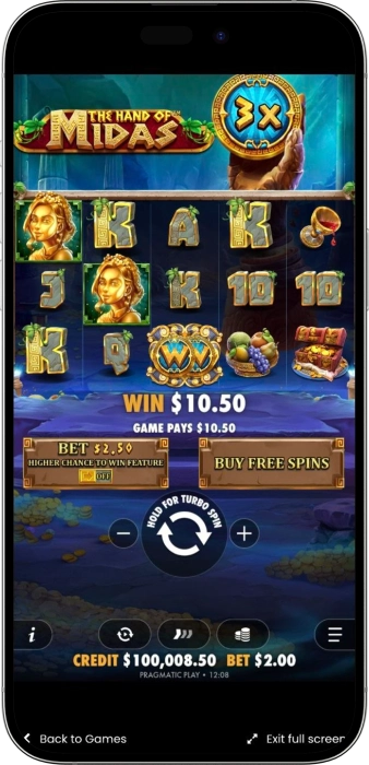 The Hand of Midas App